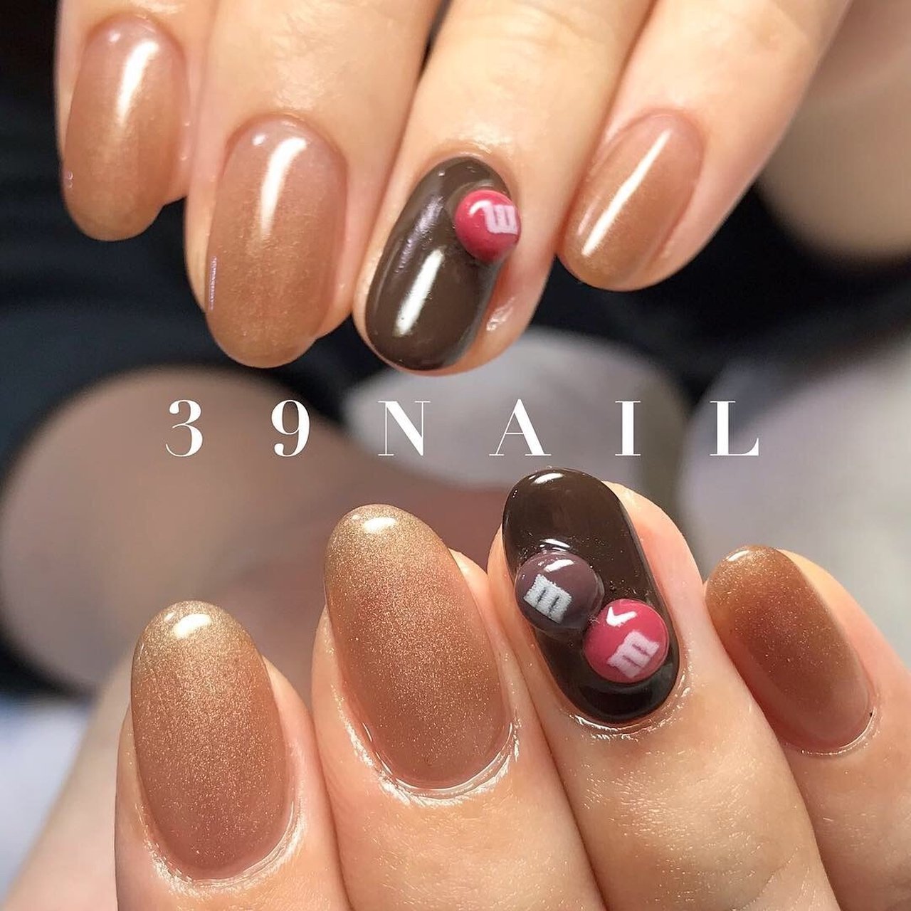 オールシーズン バレンタイン ハンド シンプル ワンカラー 39nail のネイルデザイン No ネイルブック