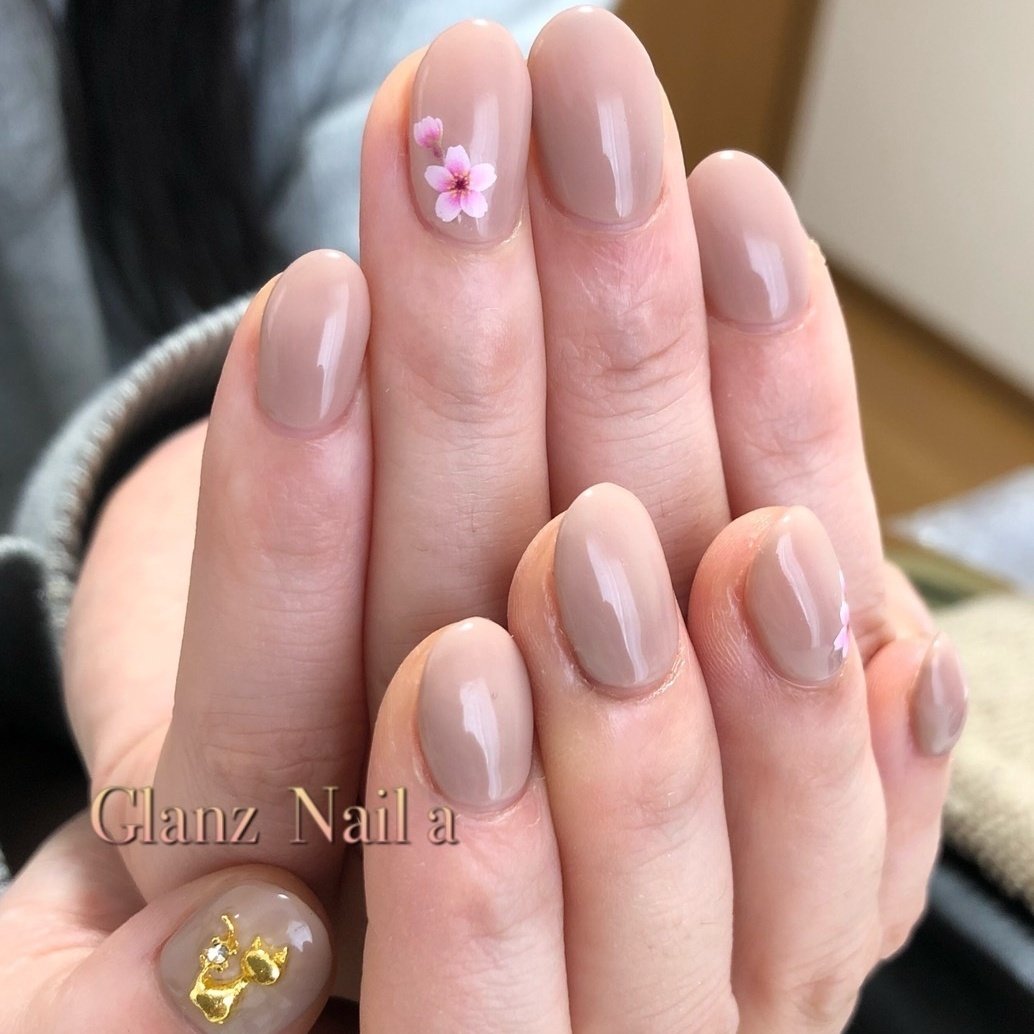 春 ブライダル パーティー ハンド ワンカラー Glanz Nail Aのネイルデザイン No ネイルブック