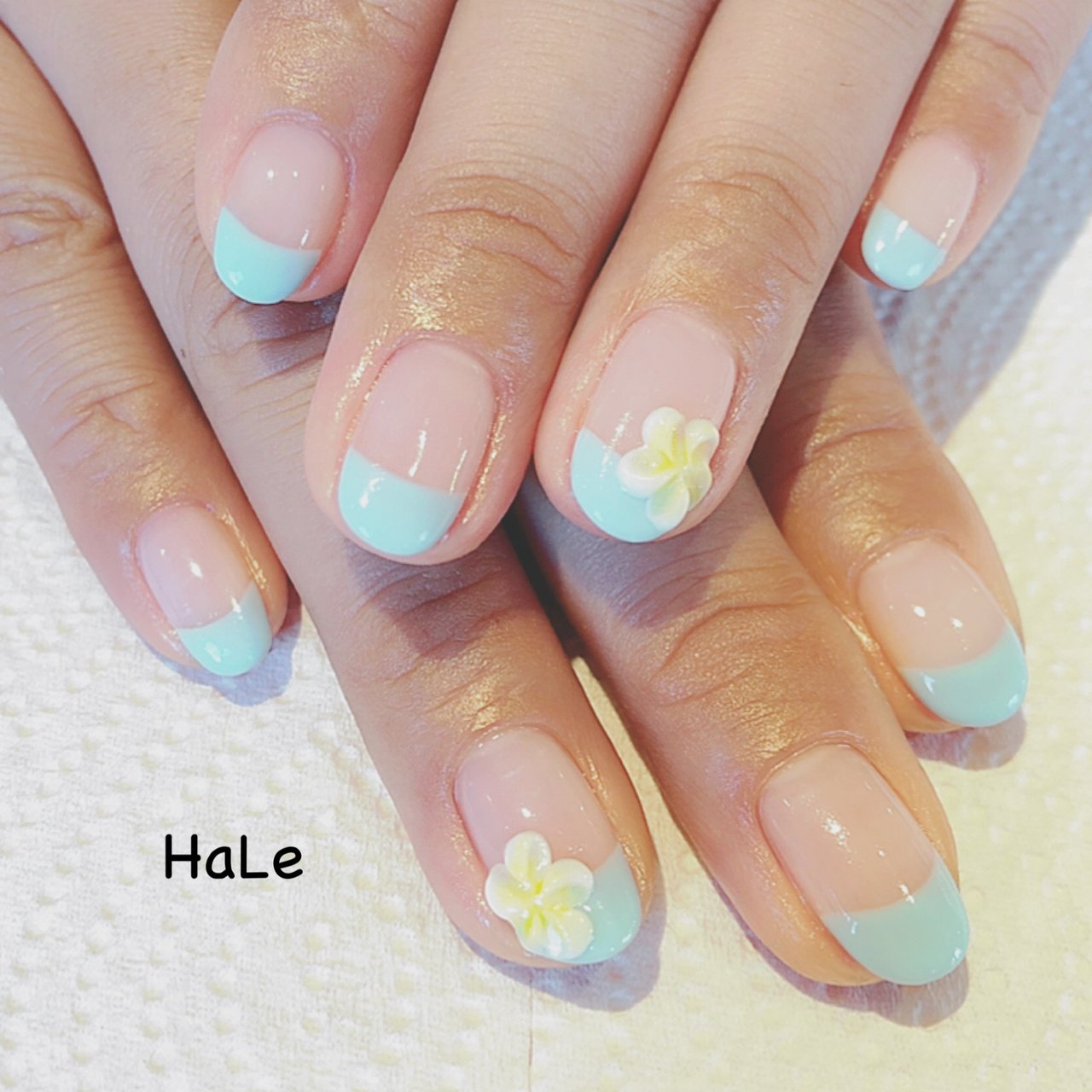 春夏海リゾートハンド Hairnail Haleのネイルデザインno4076526