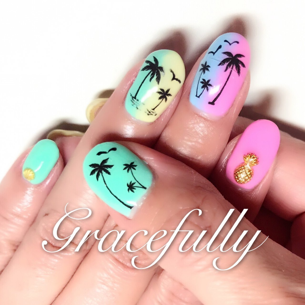 夏/海/リゾート/ハンド/グラデーション - Gracefully ネイルサロン