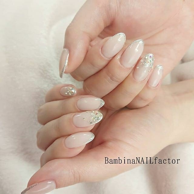 ラメ ビジュー Bambinanailfactorkiyokoのネイルデザイン No ネイルブック