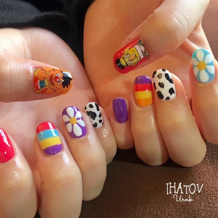 春 旅行 リゾート ハンド フラワー Ihatov Nailarts のネイルデザイン No ネイルブック