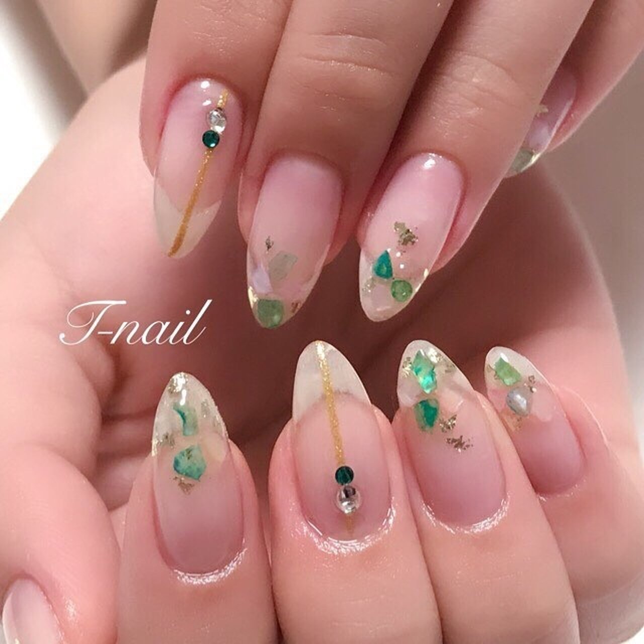 オールシーズン リゾート パーティー ハンド シェル T Nailのネイルデザイン No ネイルブック