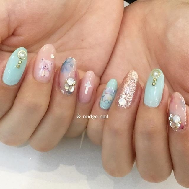 春 夏 デート 女子会 ハンド Nudge Nailのネイルデザイン No ネイルブック