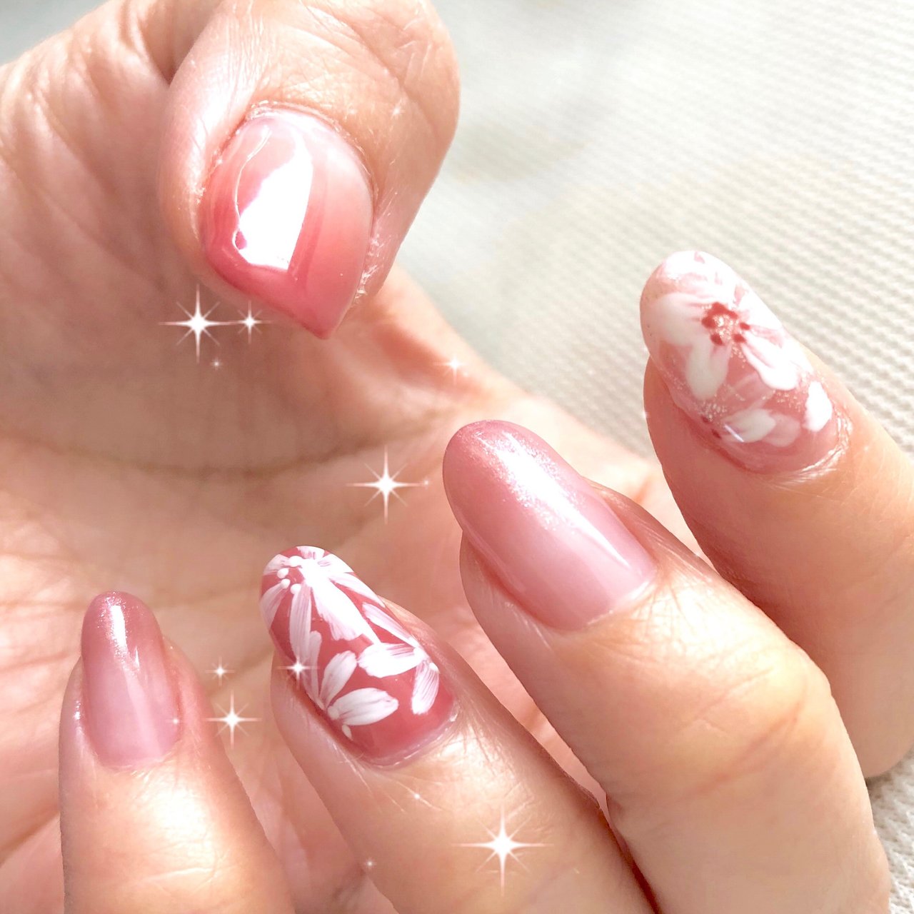 春 卒業式 ハンド シンプル グラデーション 北広島市ネイルサロン Angeli Nailのネイルデザイン No ネイルブック