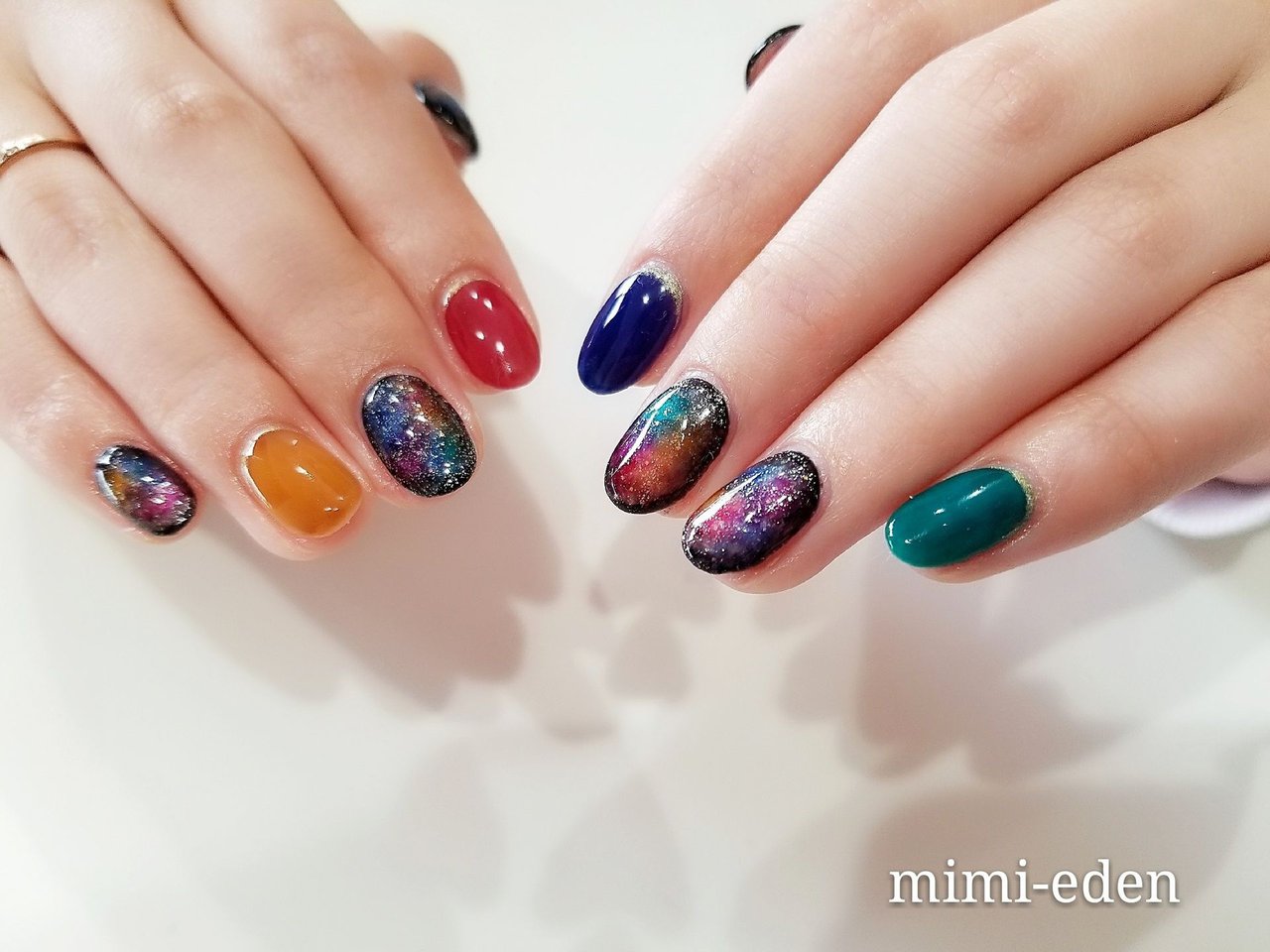 オールシーズン リゾート ライブ ハンド ラメ Nail Mimiedenのネイルデザイン No ネイルブック