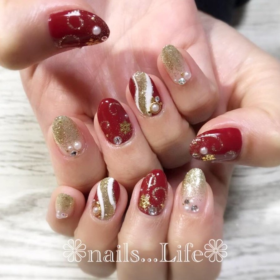 秋 冬 バレンタイン クリスマス ハンド Nails Life のネイルデザイン No ネイルブック