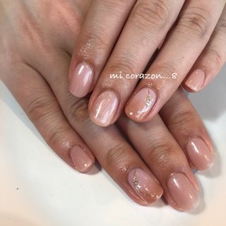 #micorazon...8#nail#ジェルネイル#パラジェル#一層残し#MB#カラーグラデーション#シンプルネイル #オフィスネイル #春ネイル #オールシーズン #オフィス #パーティー #ハンド #グラデーション #ワンカラー #ショート #クリア #ベージュ #ピンク #ジェルネイル #お客様 #mi Corazon...8 #ネイルブック