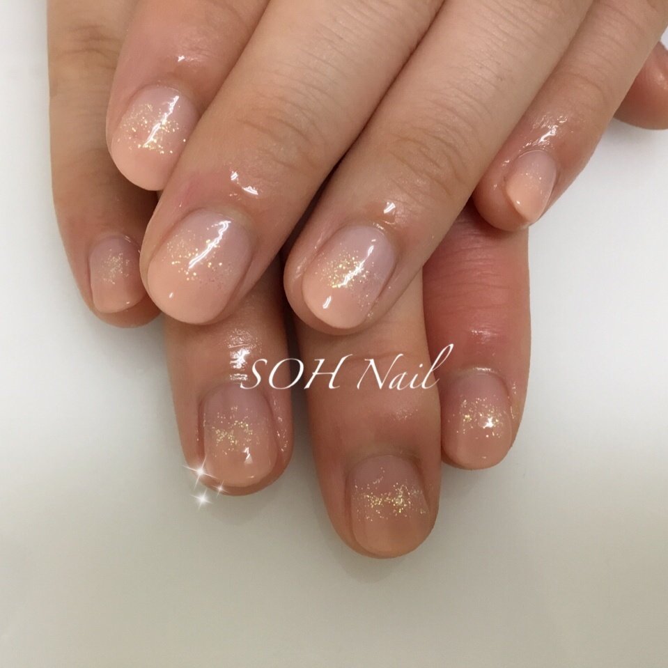 オールシーズン ハンド グラデーション ラメ ミディアム Ora Nail 旧soh Nail のネイルデザイン No ネイル ブック