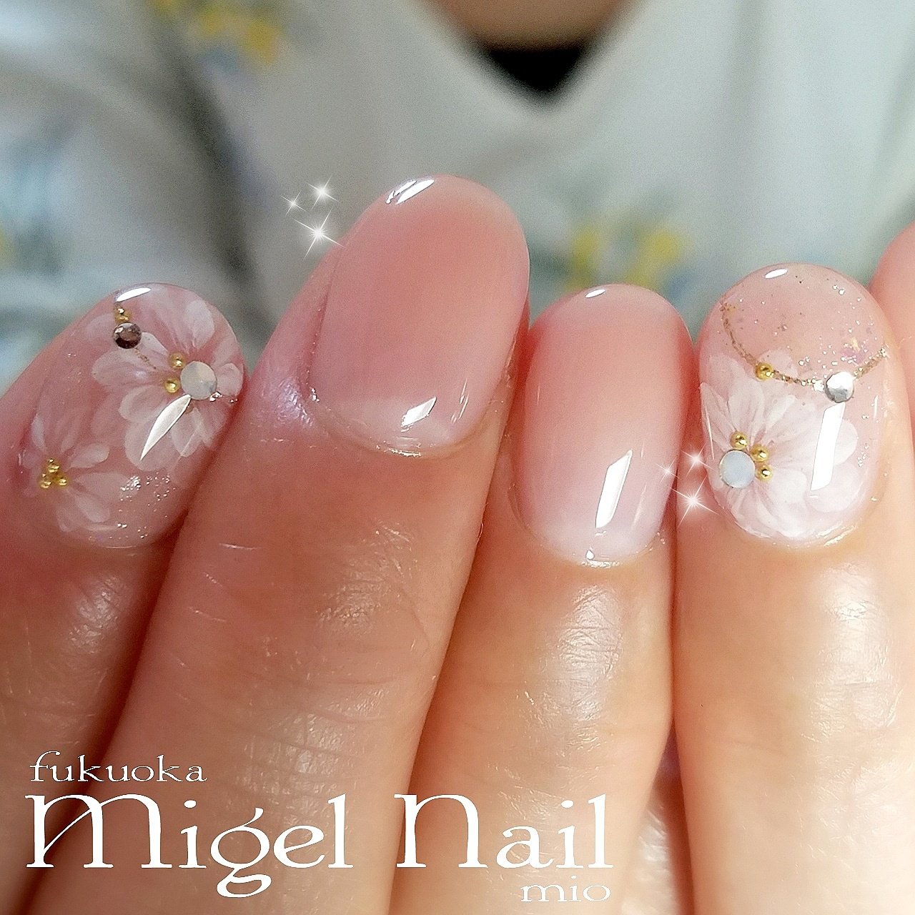 春 卒業式 入学式 ブライダル シンプル Migel Nailのネイルデザイン No ネイルブック