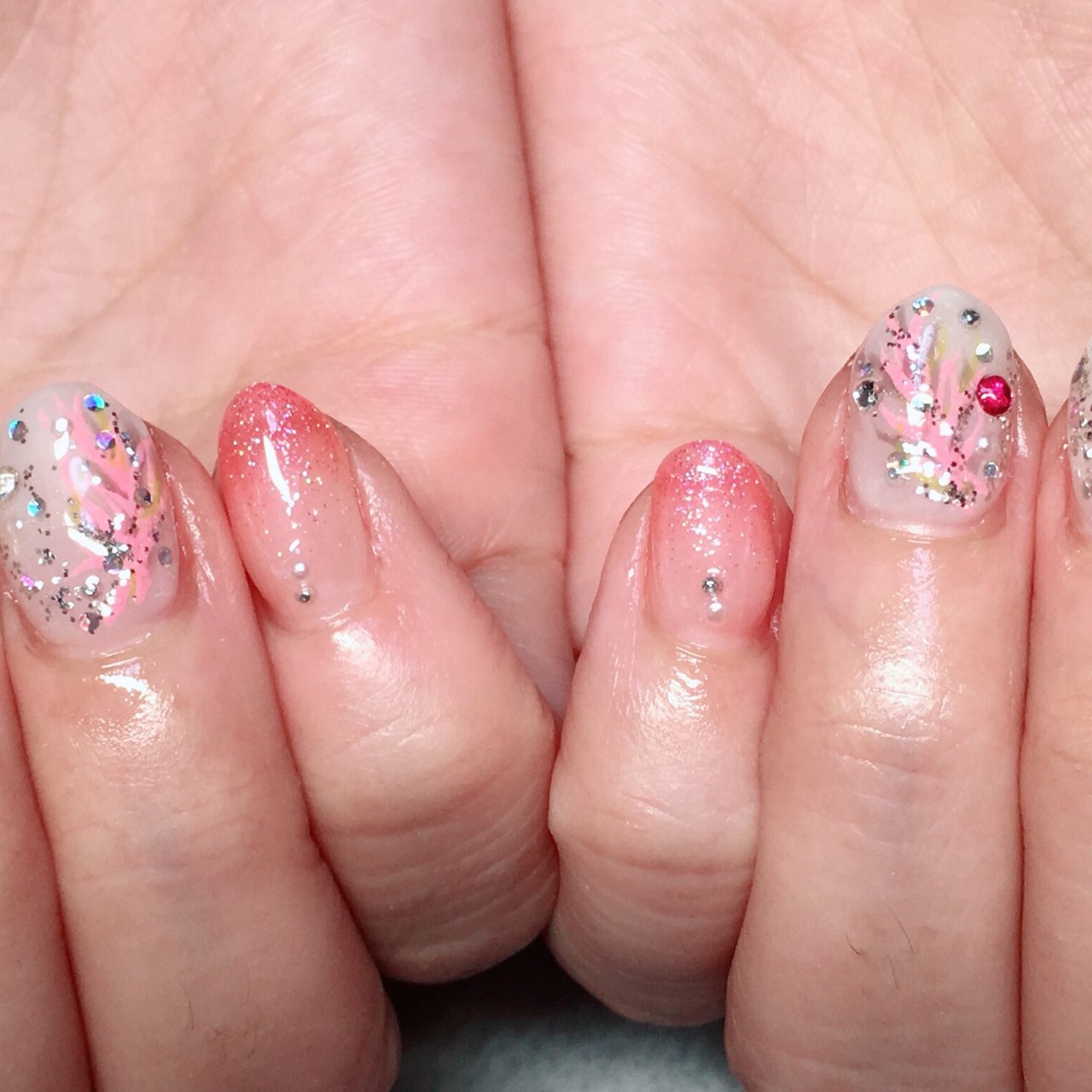 春 オールシーズン オフィス ハンド グラデーション Mamemomoのネイルデザイン No ネイルブック