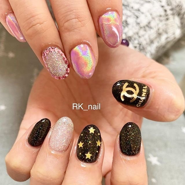 オールシーズン デート 女子会 ハンド ラメ Rk Nail ｱｰﾙｹｲﾈｲﾙ のネイルデザイン No ネイルブック