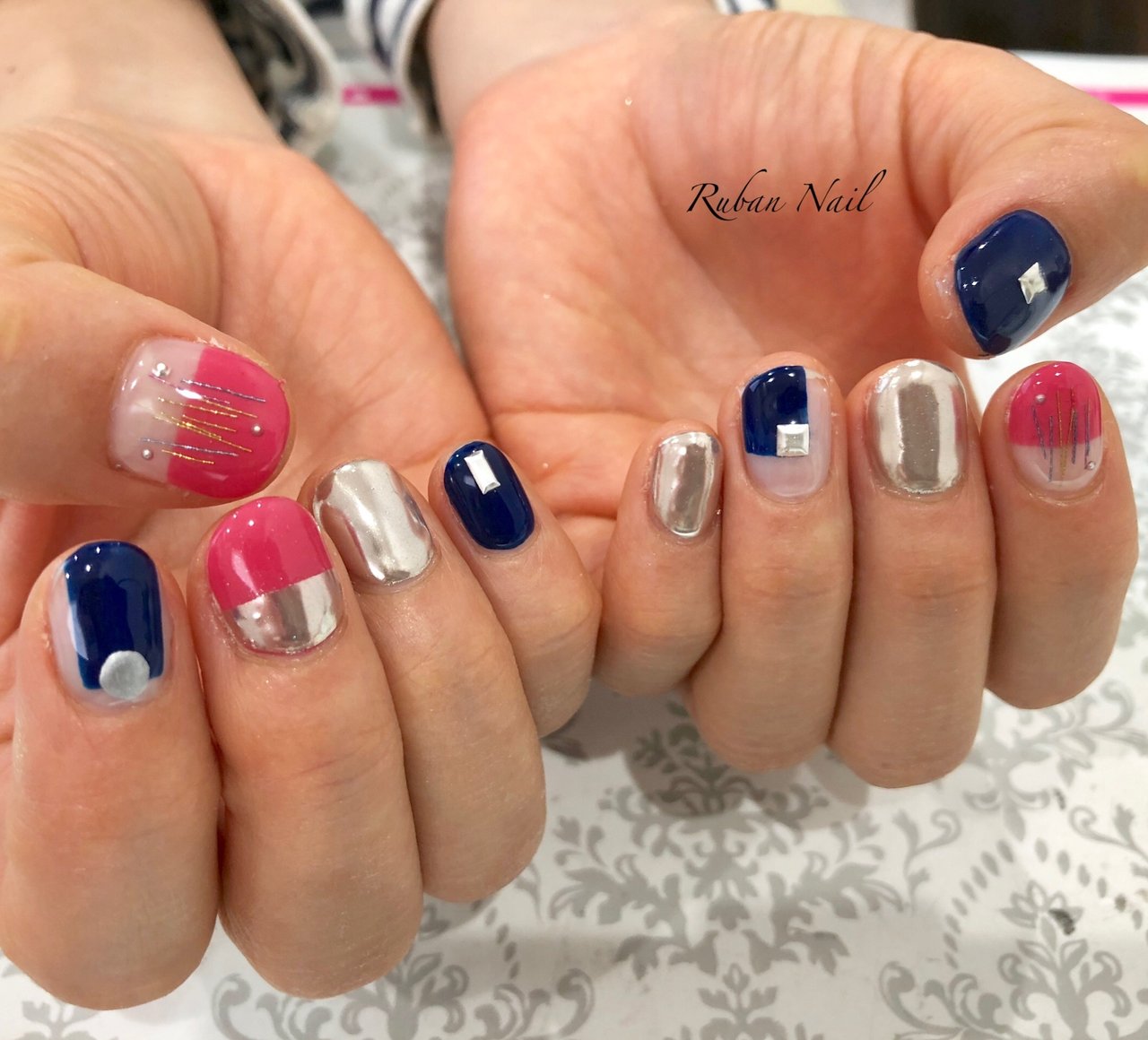 春 夏 スポーツ 女子会 ハンド Ruban Nailのネイルデザイン No ネイルブック