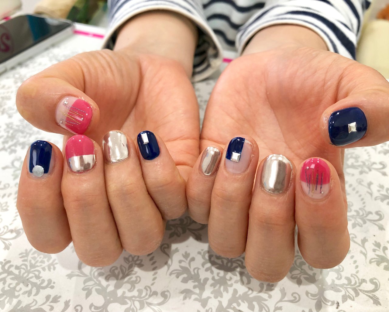 春 夏 スポーツ 女子会 ハンド Ruban Nailのネイルデザイン No ネイルブック