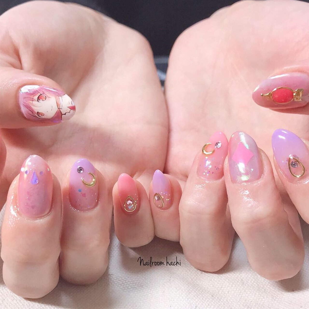 オールシーズン/ハンド/グラデーション/ホログラム/痛ネイル - Nail