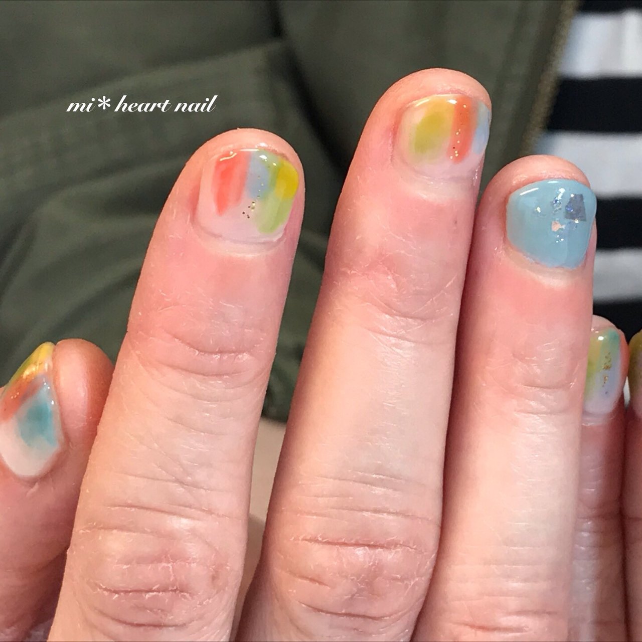 春 夏 ハンド シンプル ショート Mi Heart Nailのネイルデザイン No ネイルブック