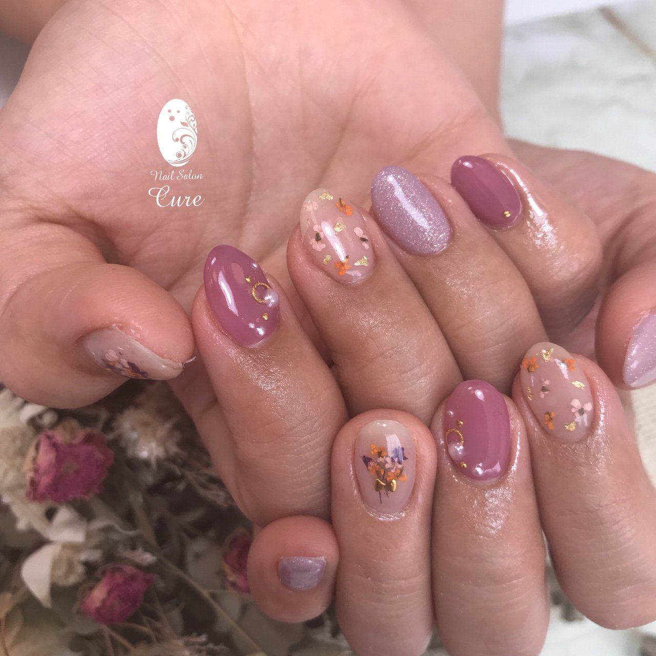 春 夏 卒業式 入学式 ハンド Nail Salon Cureのネイルデザイン No ネイルブック