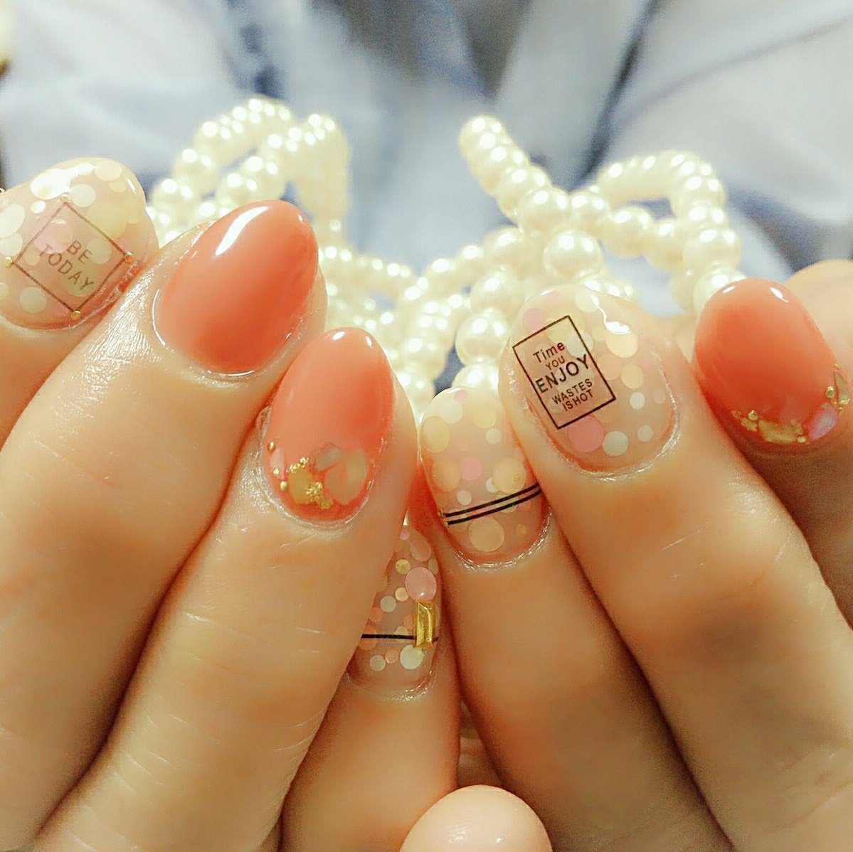 春 夏 リゾート ブライダル ハンド Nailsalonchanceのネイルデザイン No ネイルブック