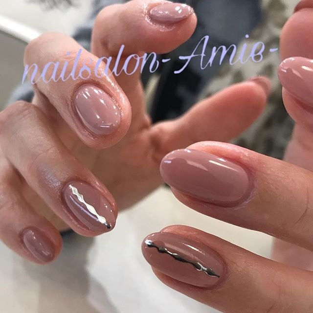 オールシーズン オフィス デート ハンド ワンカラー Nail Amie のネイルデザイン No ネイルブック