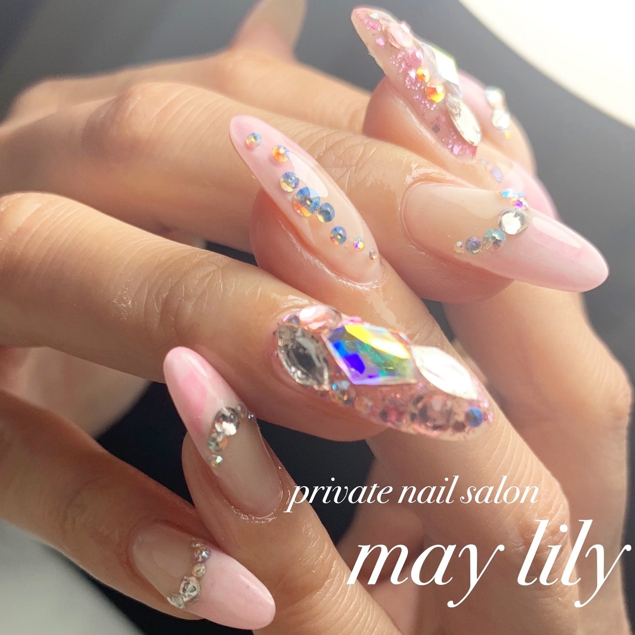 春 パーティー デート ハンド フレンチ Nailsalon Maylilyのネイルデザイン No ネイルブック