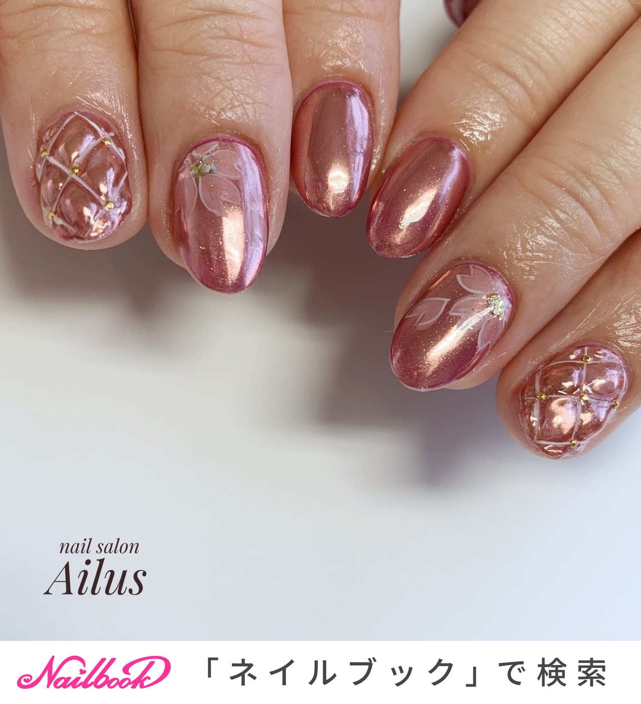 【福袋セール】 春/ハンド/ワンカラー/フラワー/ミラー - Tomomi Hiroseのネイル ネイルアート用品(筆など)