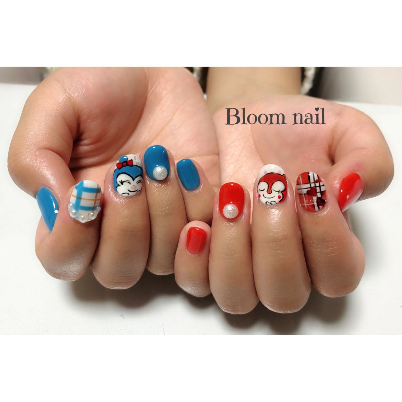 オールシーズン ハンド ワンカラー キャラクター レッド Bloom Nailのネイルデザイン No ネイルブック