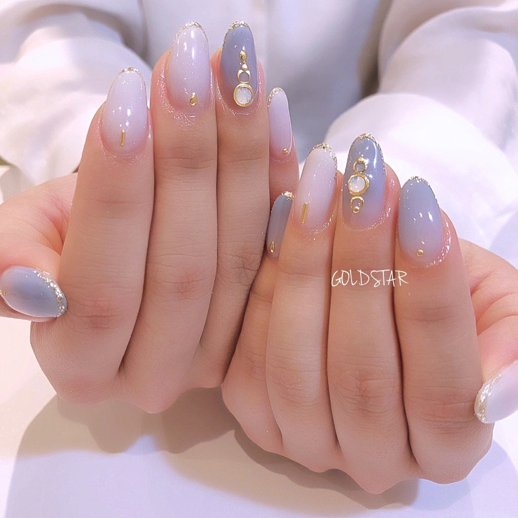 オールシーズン オフィス ブライダル デート ハンド Agloss Nailのネイルデザイン No 4103589 ネイルブック