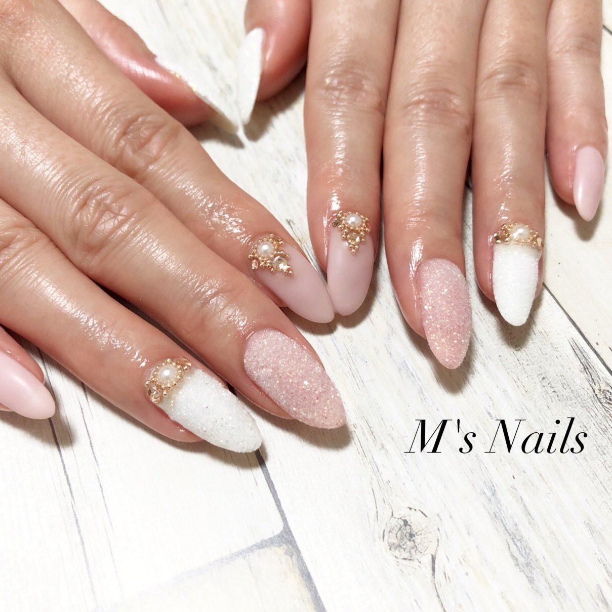 オールシーズン ハンド ワンカラー パール シュガー M S Nails