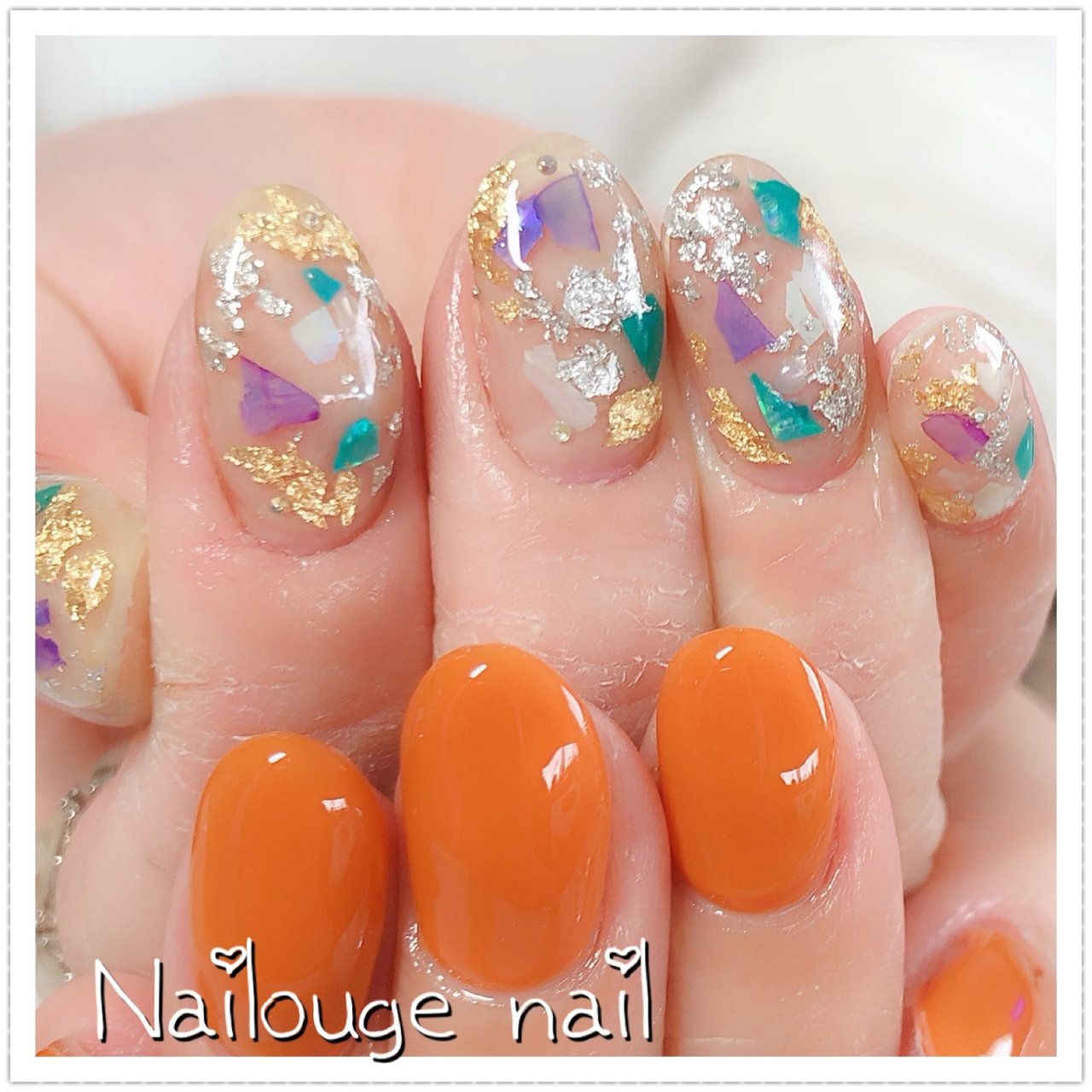 春 デート 女子会 ハンド シェル Nailsalon Nailougeのネイルデザイン No ネイルブック