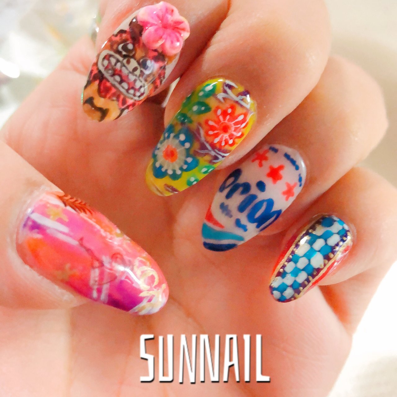 夏 旅行 海 リゾート ハンド Sunnailのネイルデザイン No ネイルブック