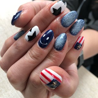星条旗のネイルデザイン ネイルブック
