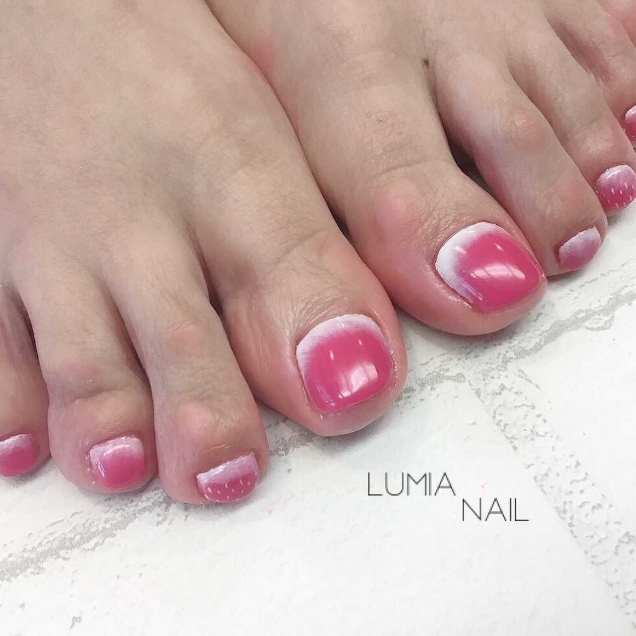春 フット シンプル グラデーション ワンカラー Lumianailのネイルデザイン No ネイルブック