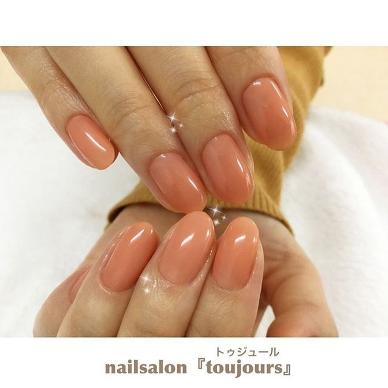 オールシーズン オフィス ハンド ショート ベージュ 京都市右京区太秦ネイルサロン Toujours ﾄｩｼﾞｭｰﾙ のネイル デザイン No ネイルブック