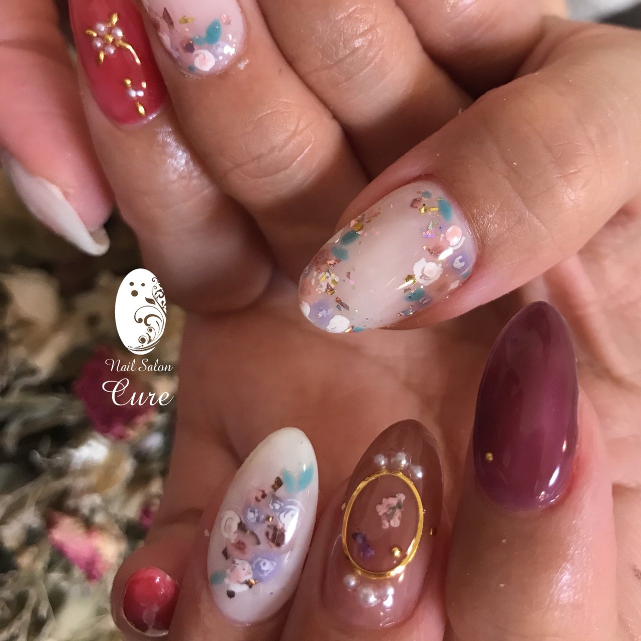 春 夏 秋 冬 ハンド Nail Salon Cureのネイルデザイン No ネイルブック