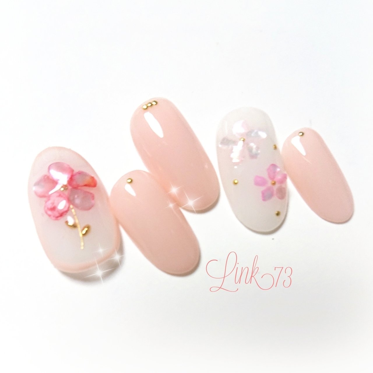 春 夏 デート 女子会 ハンド Link Nailのネイルデザイン No ネイルブック