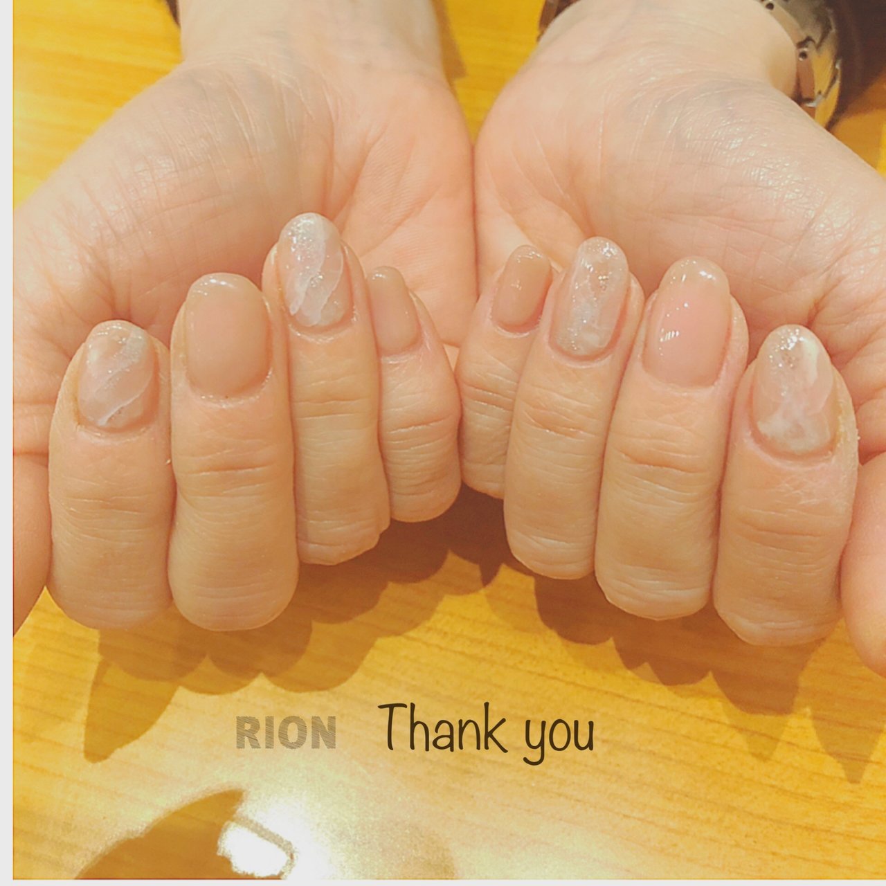 春 オールシーズン ハンド ミディアム クリア Private Nail Salon Rionのネイルデザイン No ネイルブック