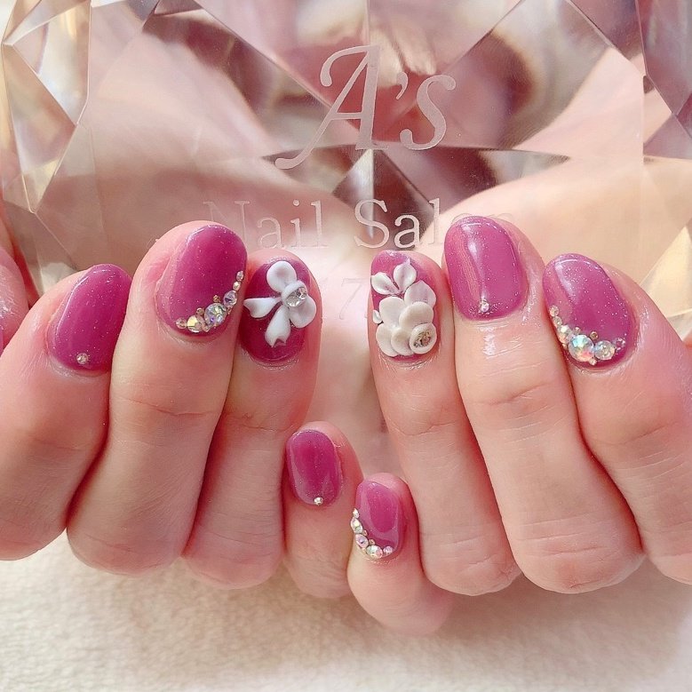 成人式 卒業式 入学式 ブライダル ハンド Nailasのネイルデザイン No ネイルブック