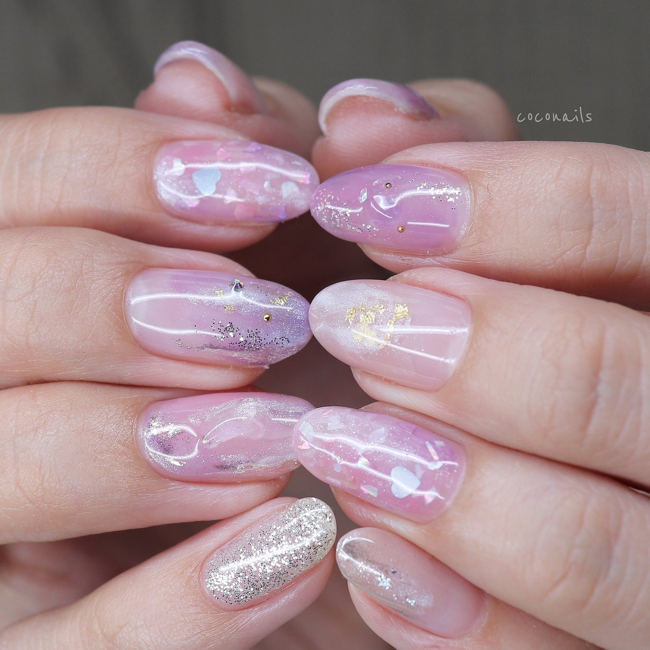 春 夏 オールシーズン 海 ハンド Coconailsのネイルデザイン No ネイルブック