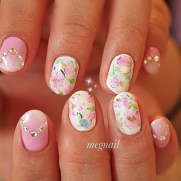 春 パーティー デート 女子会 ハンド Megnailのネイルデザイン No ネイルブック