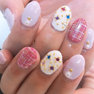 ハンド/グラデーション/ラメ/ピンク/シルバー - ayakaのネイル