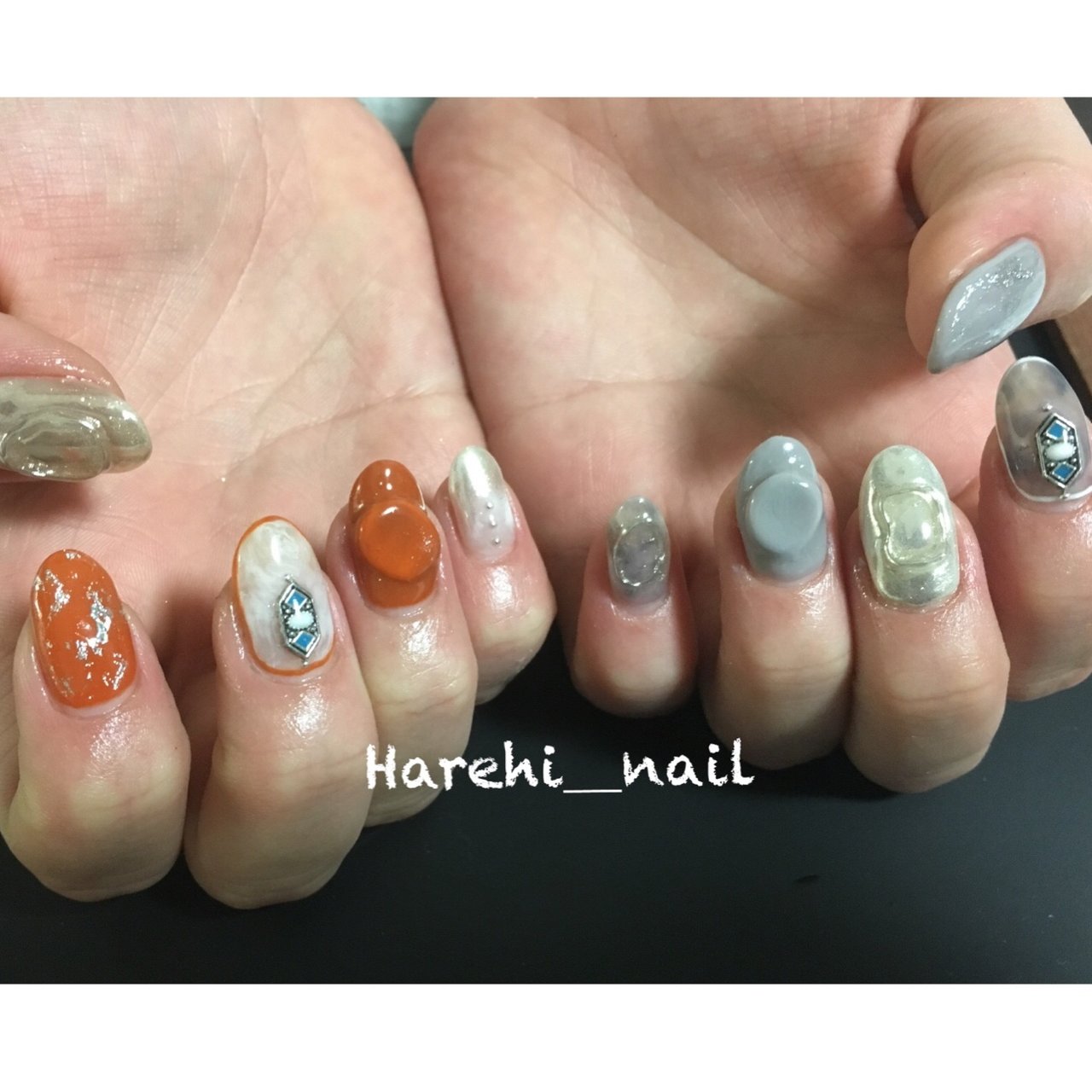 春 オールシーズン 女子会 ハンド ミディアム Harehi Nailのネイルデザイン No ネイルブック