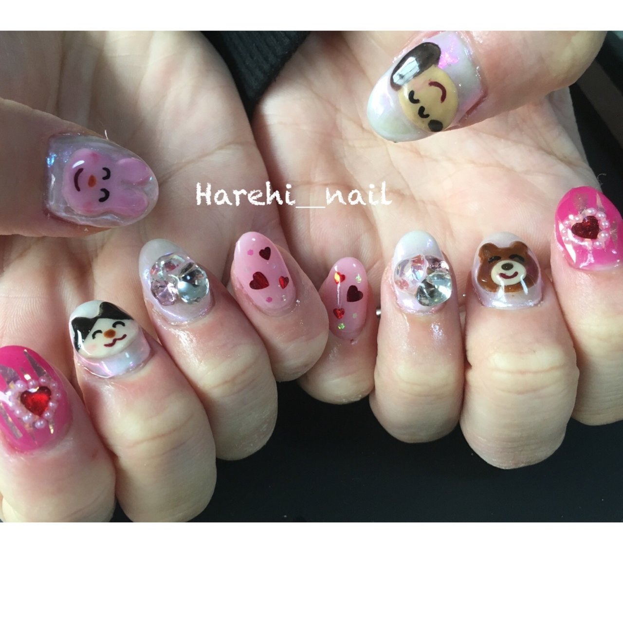 オールシーズン ハンド キャラクター 3d ミディアム Harehi Nailの