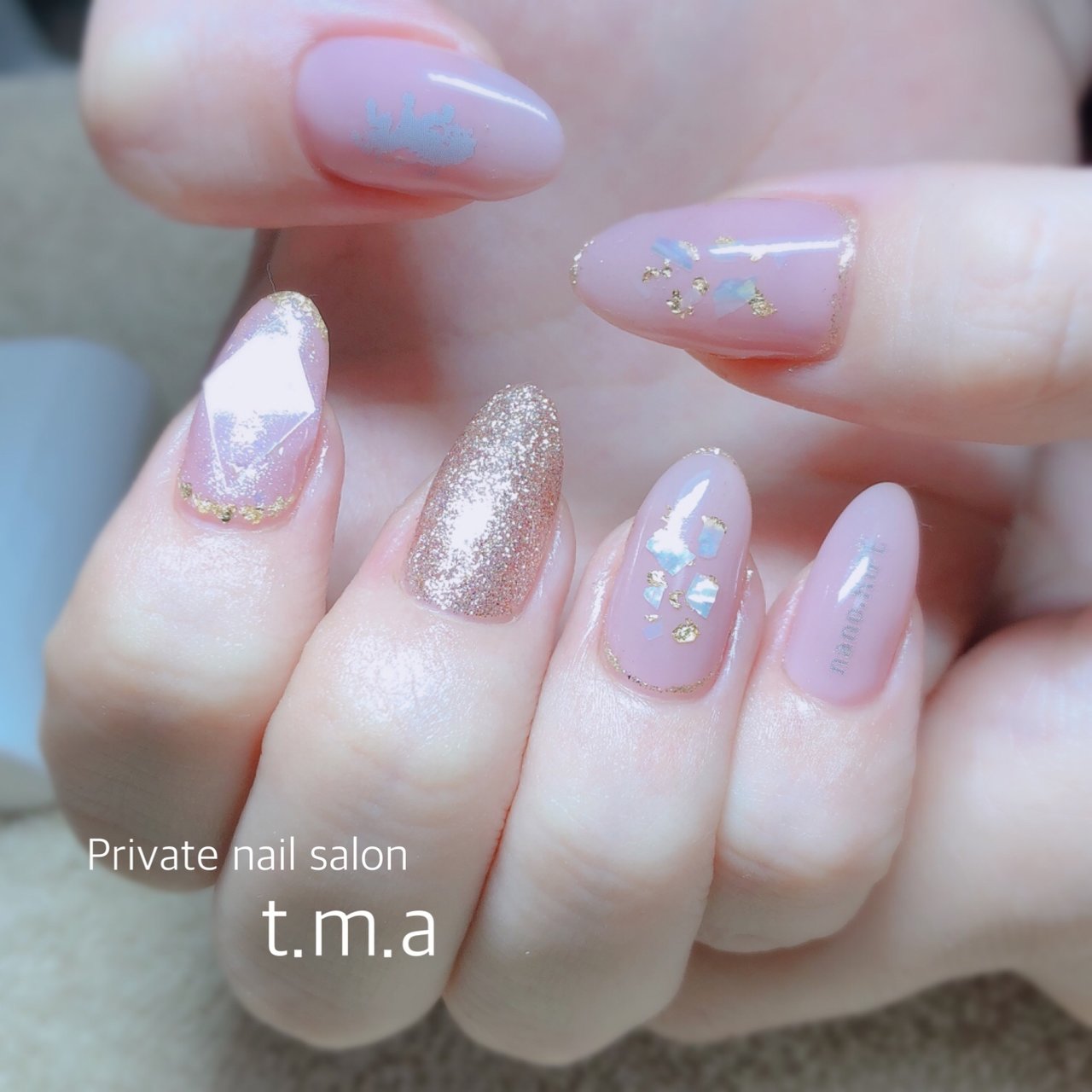 春オールシーズンパーティーデートハンド Nail Salon Tma Mamih