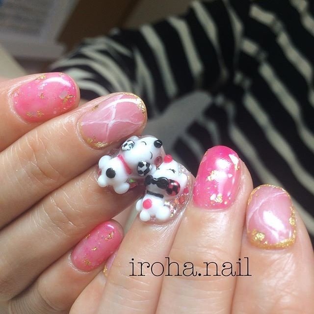 オールシーズン 旅行 ハンド キャラクター タイダイ Iroha Nail Neのネイルデザイン No ネイルブック