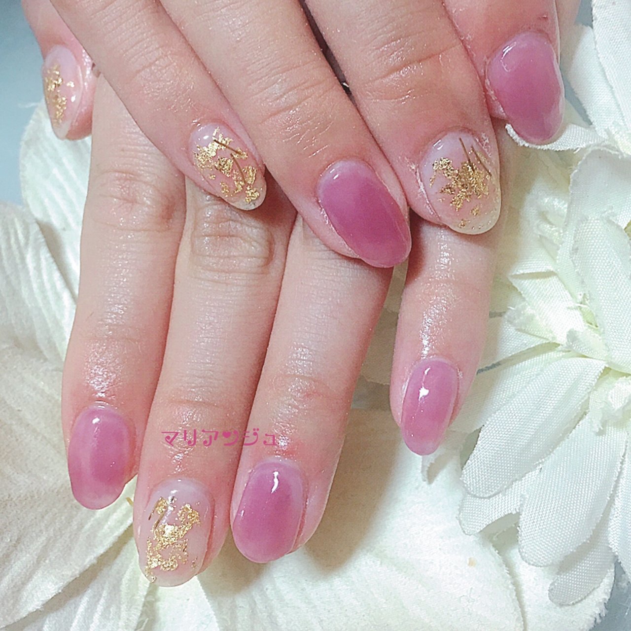 春 夏 オフィス ハンド シンプル 山元真理のネイルデザイン No ネイルブック