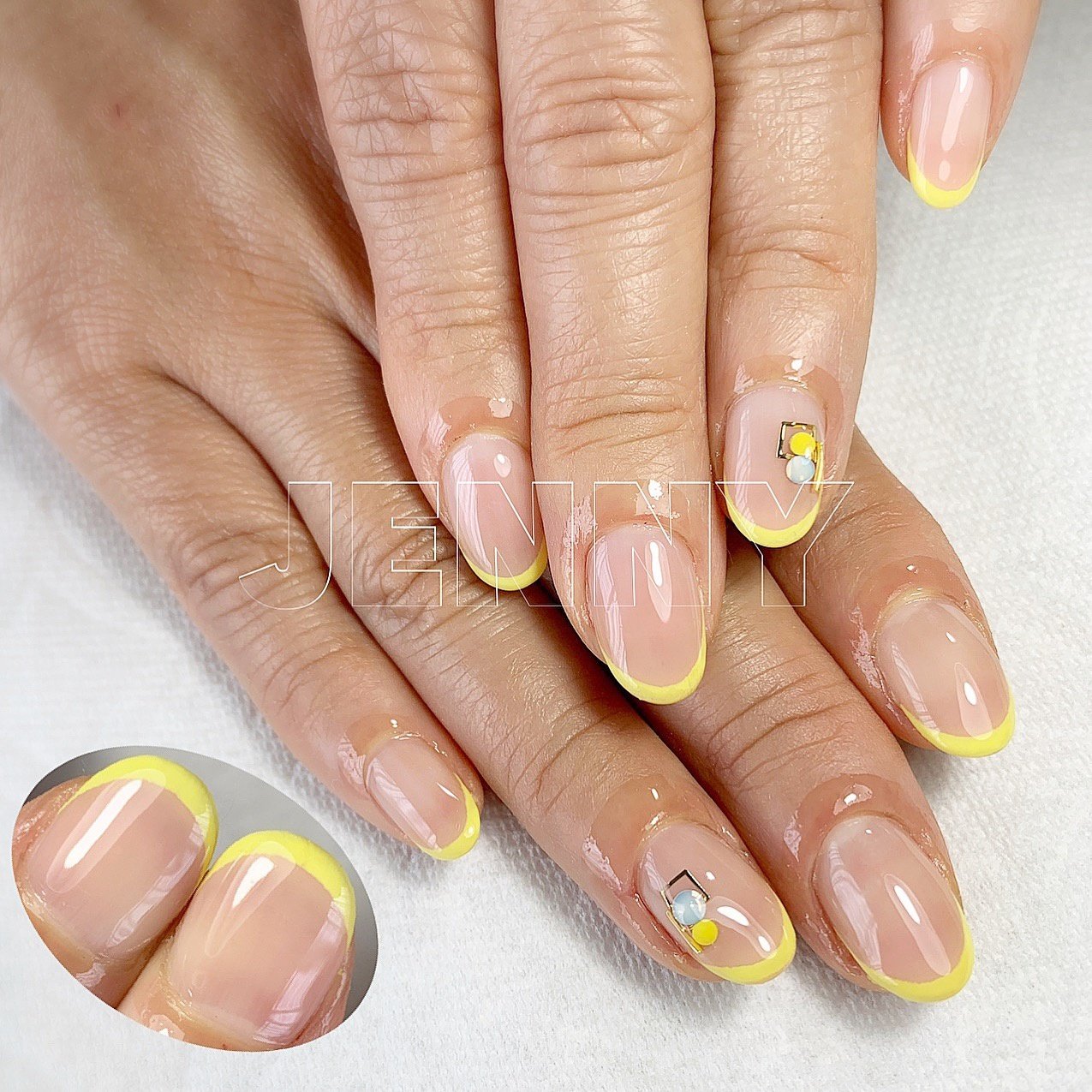 春 夏 ハンド シンプル フレンチ Nailroomjennyのネイルデザイン No ネイルブック