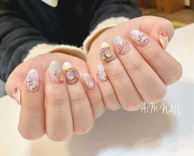 春 入学式 旅行 ブライダル ハンド Aim Nailのネイルデザイン No ネイルブック