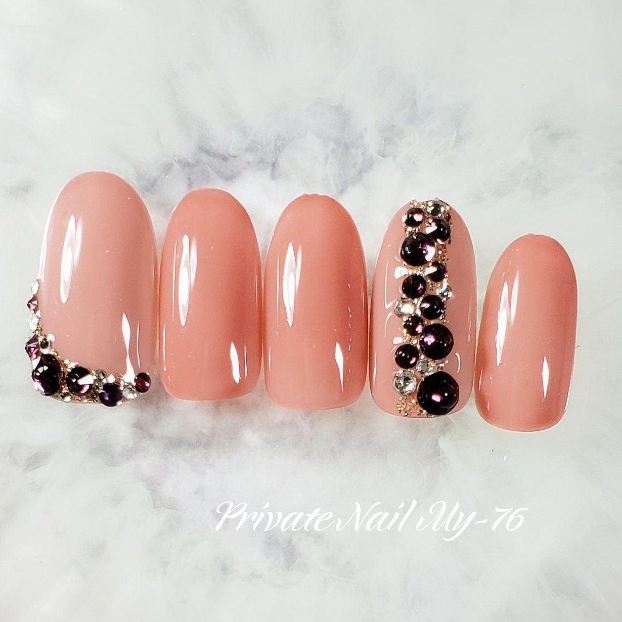 オールシーズン パーティー 女子会 ハンド シンプル Private Nail My 76のネイルデザイン No ネイルブック