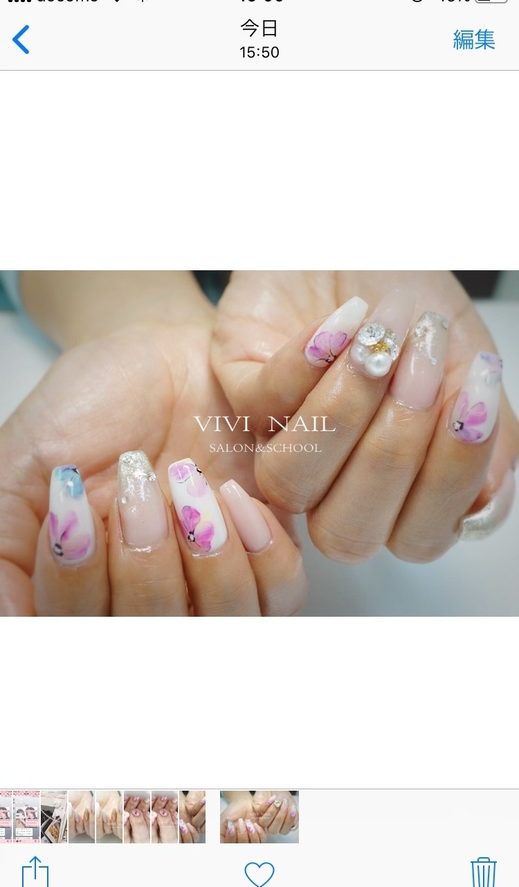 春 ブライダル デート 女子会 ハンド Vivi Nail Eyelashのネイルデザイン No ネイルブック