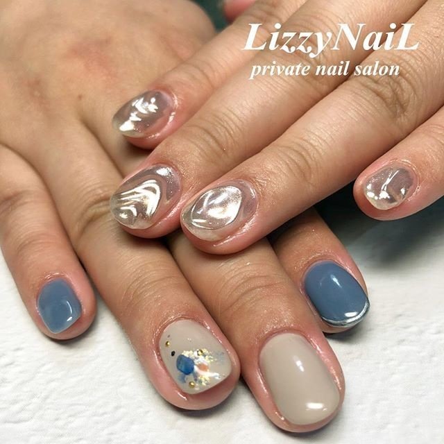 春 夏 オールシーズン 女子会 ハンド Lizzynailのネイルデザイン No ネイルブック